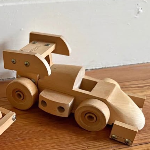 Tonka Wooden Race Car - Natural Wood - Picture 1 of 1